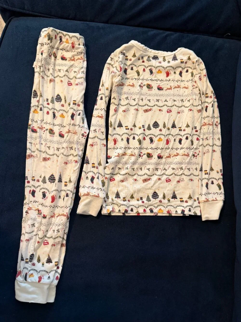 Mori - Christmas Fairisle Pajama Set - 3T